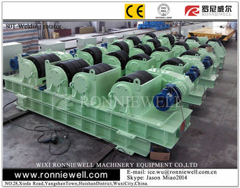 PU Wheels Pipe Rotators for Welding , Wind Tower Welding Pressure Vessels