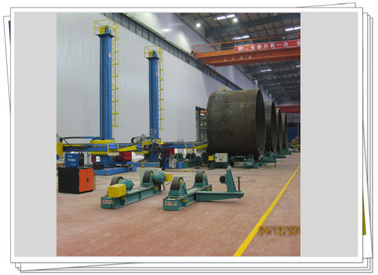 Anti Creep 40t Auto Pipe Welding Rotator Śruba koła gumowego regulowana
