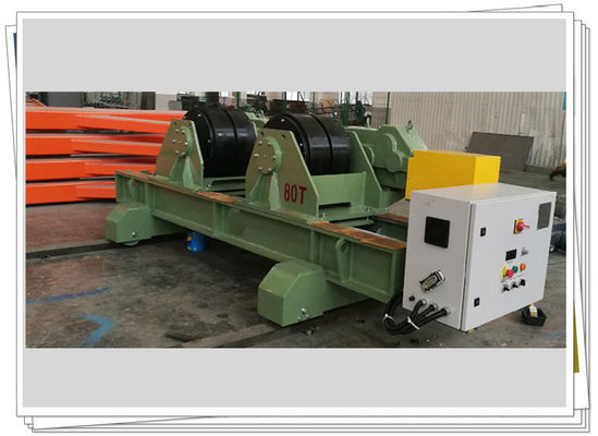 Traversing 80t Rura spawalnicza Roller Tank Tower Rubber Wheel Material