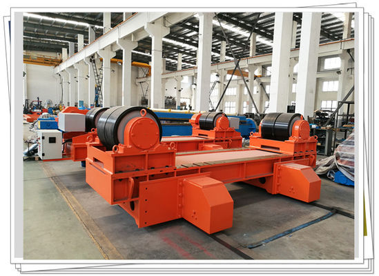 Tank Tower 250T Spawanie Turning Rolls Rubber Wheel Heavy Duty