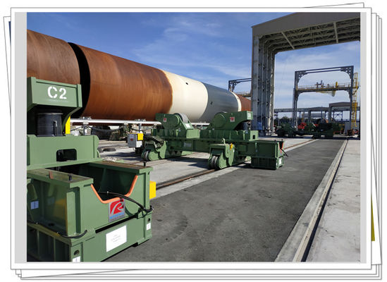 1000t Fit Up Welding Rotator Offshore Wind Tower Production Line