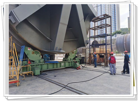 700t Fit Up Rotator Roller Bed 10m Offshore Suction Bucket Station Automatyczna linia spawalnicza